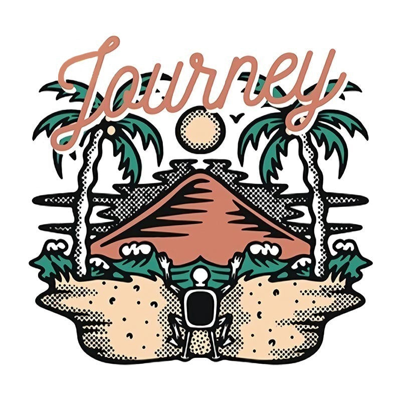 Journey 'Sunrise View' Vinyl Car Sticker