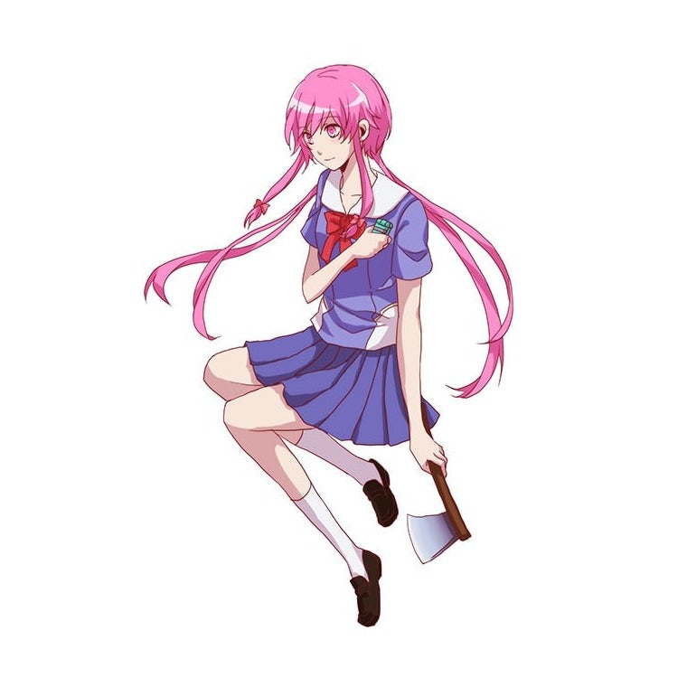 Future Diary 'Yuno Gasai | Sad' Vinyl Car Sticker