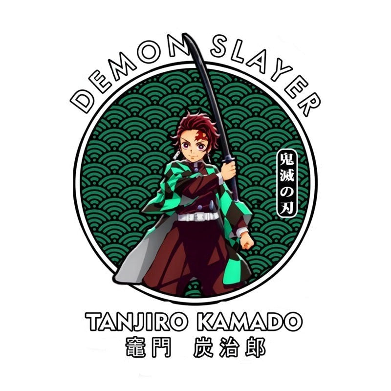 Demon Slayer 'Tanjiro Kamado | Seigaiha Wave' Vinyl Car Sticker