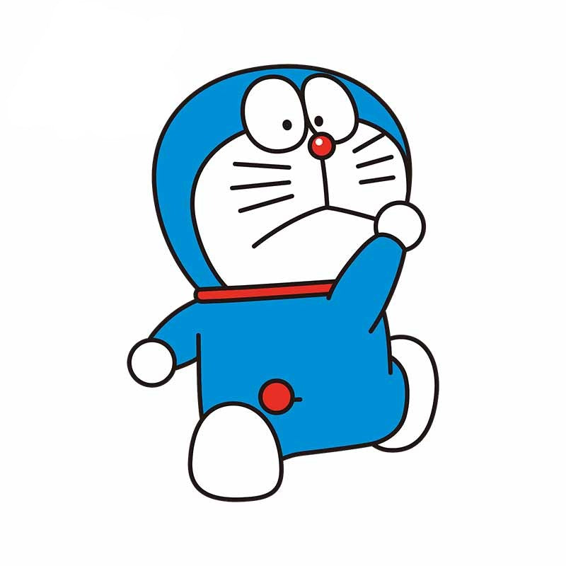 Doraemon 'Looking Back | Left' Vinyl Car Sticker