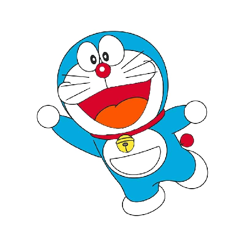 Doraemon 'Excited | Right' Vinyl Car Sticker