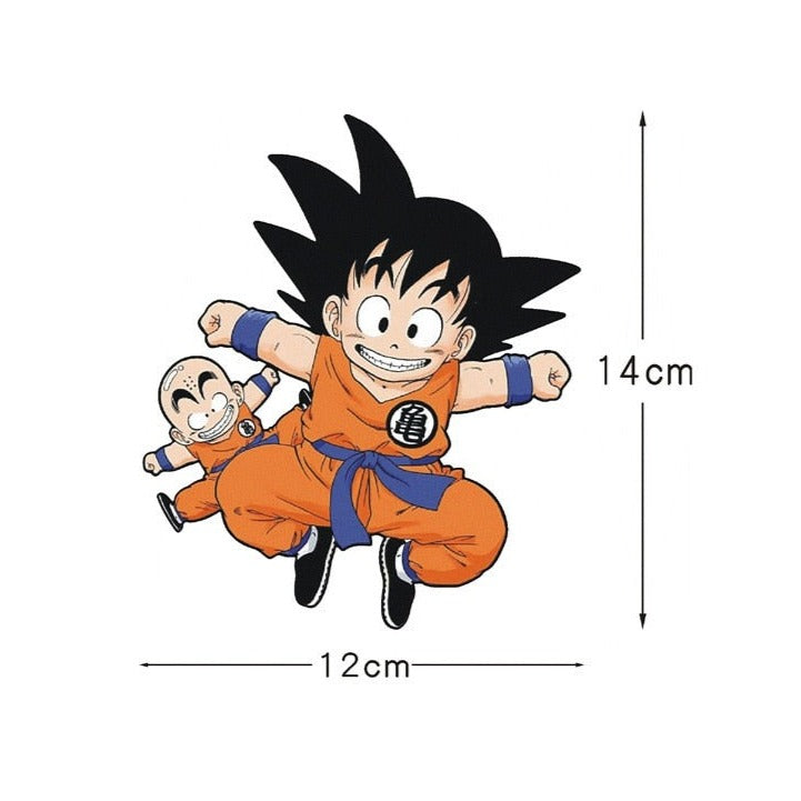 Dragon Ball Z 'Goku And Krillin | Jumping' Vinyl Car Sticker