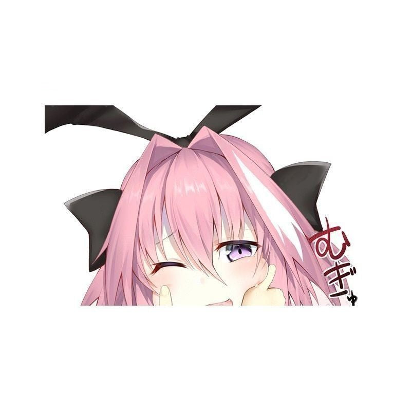 Fate/Apocrypha 'Astolfo | Pinching Cheeks' Vinyl Car Peeker Sticker