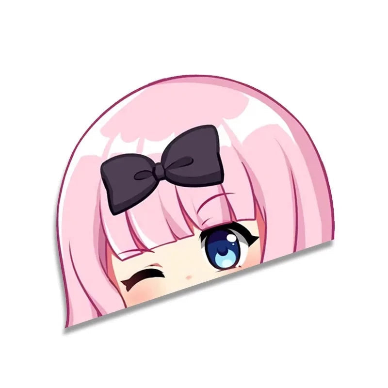 Kaguya-sama: Love is War 'Chika Fujiwara | Winking' Vinyl Car Peeker Sticker