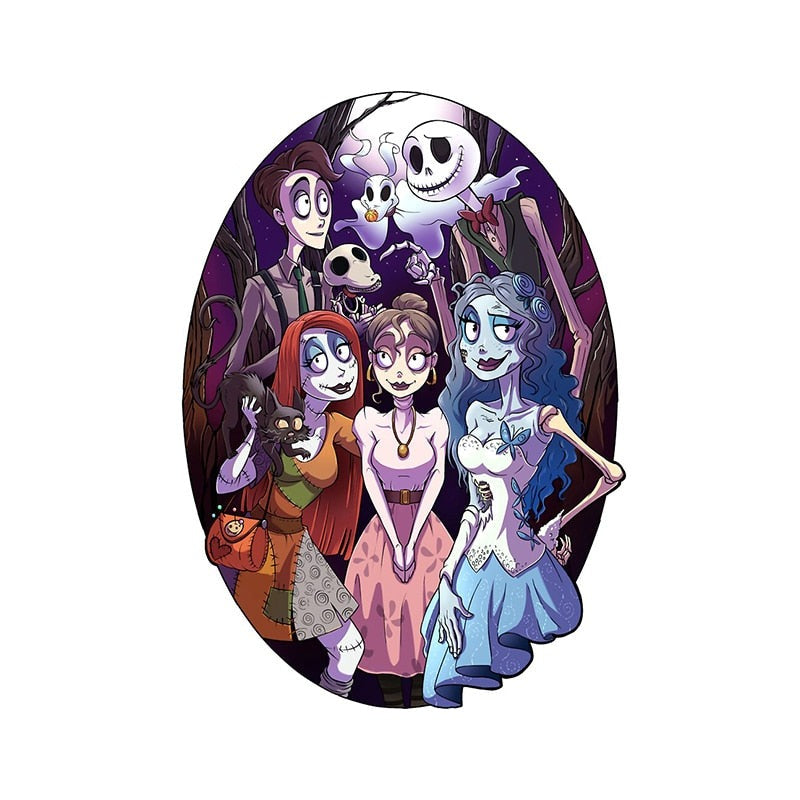 The Nightmare Before Christmas x Corpse Bride 'Casts' Vinyl Car Sticker