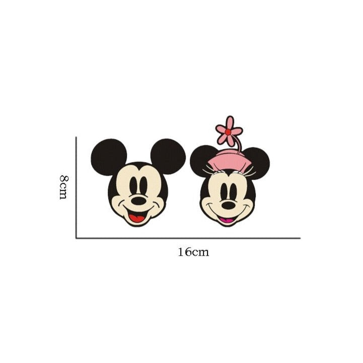 Mickey Mouse 'Mickey And Minnie | Cute Face' Vinyl Car Sticker