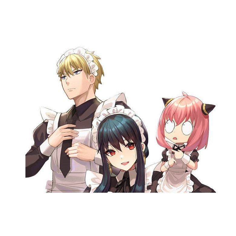 Spy x Family 'Loid-Yor-Anya Forger | Maid Outfit' Vinyl Car Sticker