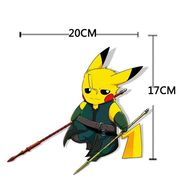 Pikachu x Diarmuid Ua Duibhne Vinyl Car Sticker