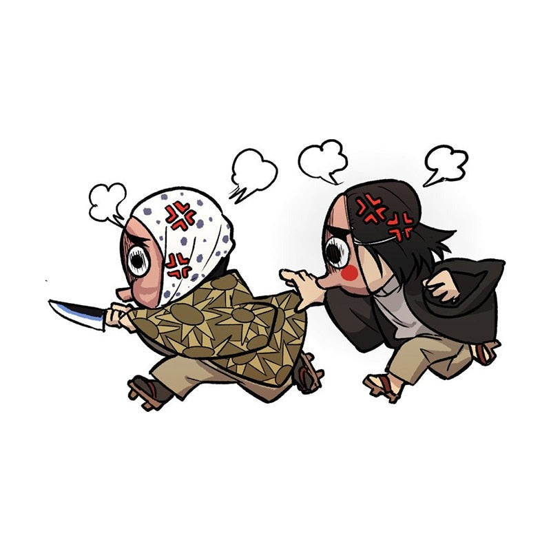 Demon Slayer 'Hotaru and Kozo | Running' Vinyl Car Sticker