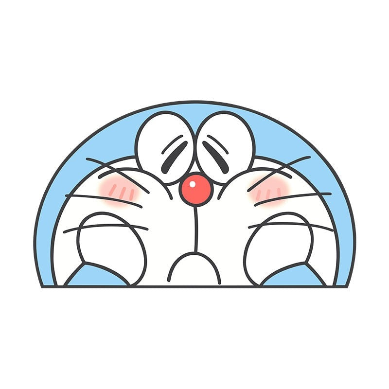 Doraemon 'Sad | Right' Vinyl Car Peeker Sticker