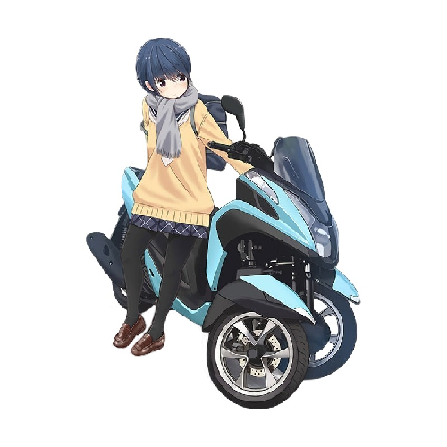 Laid-Back Camp 'Rin Shima | Tricity Scooter' Vinyl Car Sticker