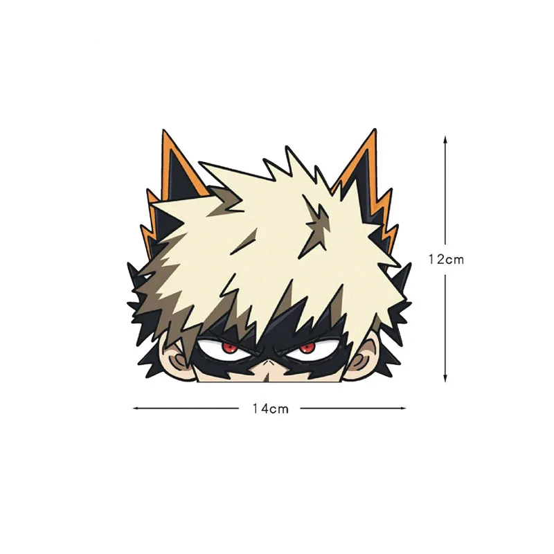 My Hero Academia 'Katsuki Bakugo | Squinting' Vinyl Car Peeker Sticker