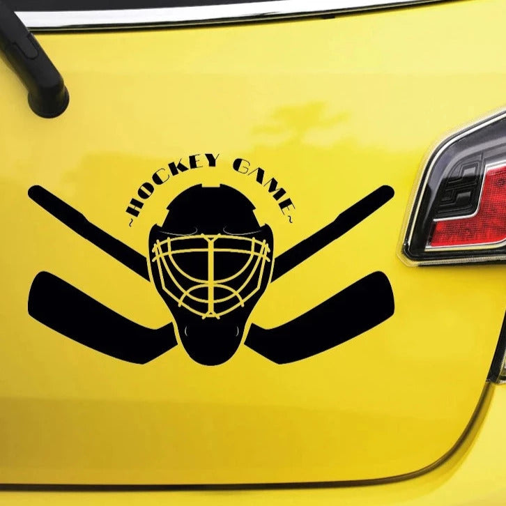 Sports 'Hockey Game' Vinyl Car Sticker