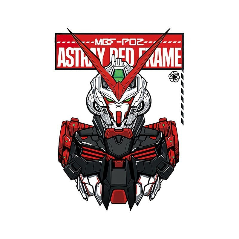 Mobile Suit Gundam 'MBF-P02 Astray Red Frame | Front View' Vinyl Car Sticker