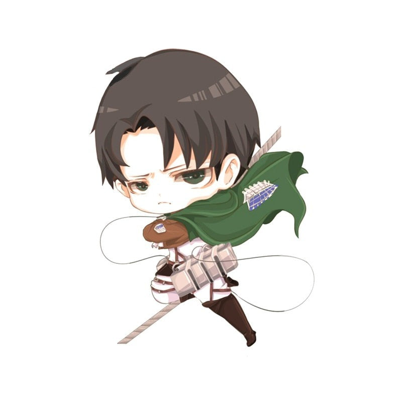 Attack on Titan 'Chibi Levi Ackerman | Sad' Vinyl Car Sticker