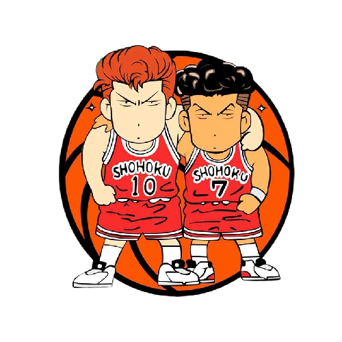Slam Dunk 'Hanamichi Sakuragi And Ryota Miyagi' Vinyl Car Sticker