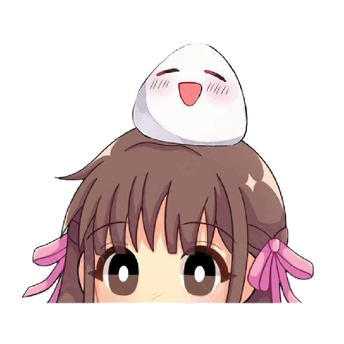 Fruits Basket 'Tohru And Rice Ball | Staring' Vinyl Car Peeker Sticker