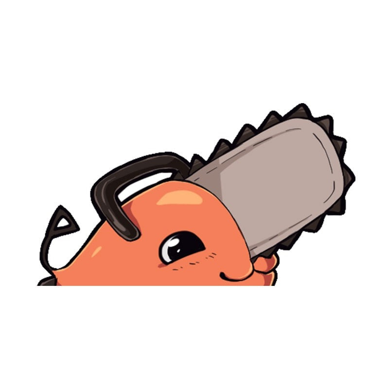 Chainsaw Man 'Pochita | Smiling' Vinyl Car Peeker Sticker