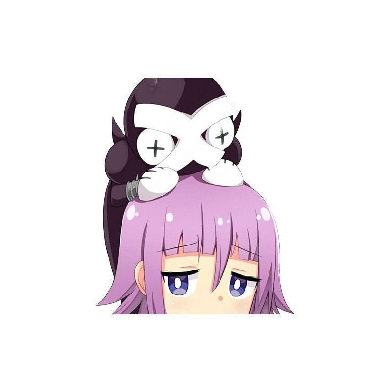 Soul Eater 'Crona And Ragnarok | Peeking' Vinyl Car Peeker Sticker