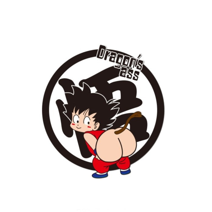 Dragon Ball Z 'Young Goku | Dragon's Ass' Vinyl Car Sticker