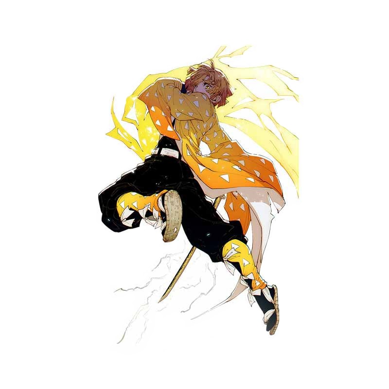 Demon Slayer 'Zenitsu | Attacking' Vinyl Car Sticker