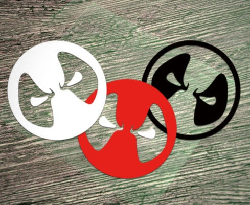 Deadpool 'Reflective Logo | Red' Vinyl Car Sticker