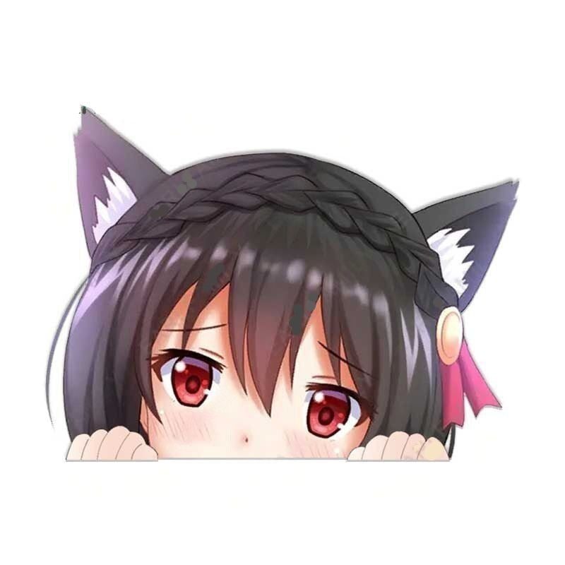 KonoSuba 'Yunyun Sad Face' Vinyl Car Peeker Sticker