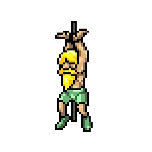 Metal Slug 'Hyakutaro | Prisoner | 8-Bit Pixel' Vinyl Car Sticker