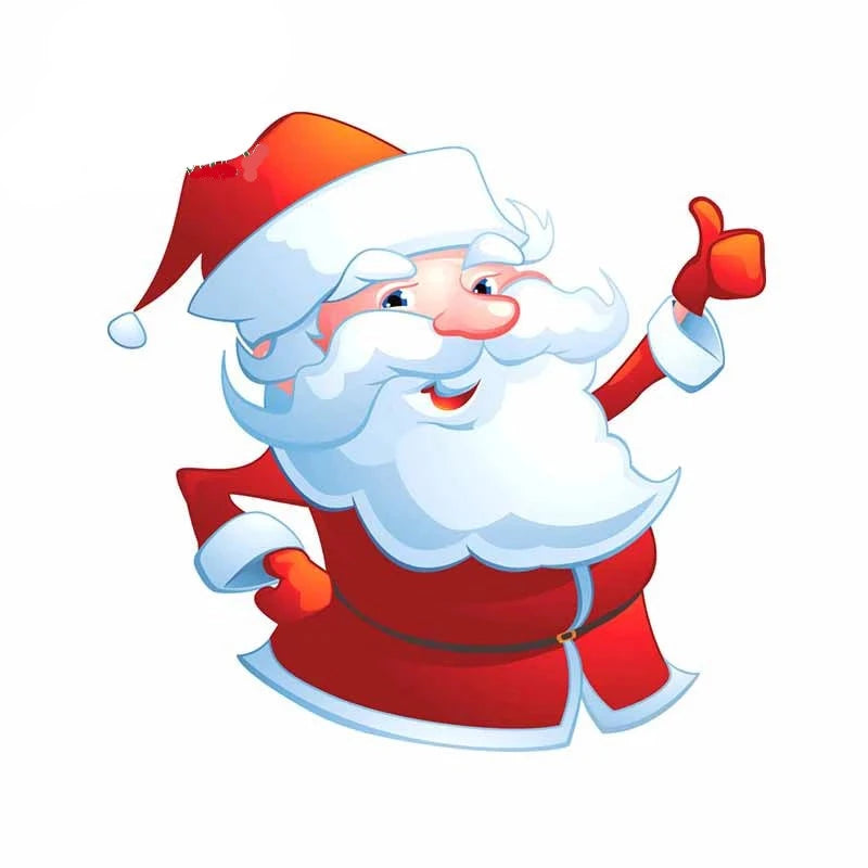 Christmas 'Santa Claus | Thumbs Up' Vinyl Car Sticker