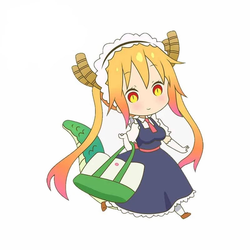 Miss Kobayashi's Dragon Maid 'Chibi Tohru | Walking' Vinyl Car Sticker