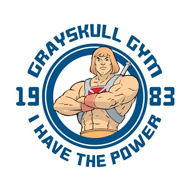 Masters of the Universe 'Grayskull Gym 1983 | I Have The Power' Vinyl Car Sticker