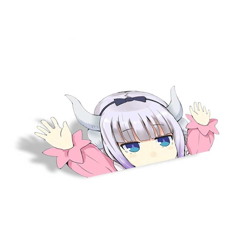 Miss Kobayashi's Dragon Maid 'Kanna Kamui' Vinyl Car Peeker Sticker