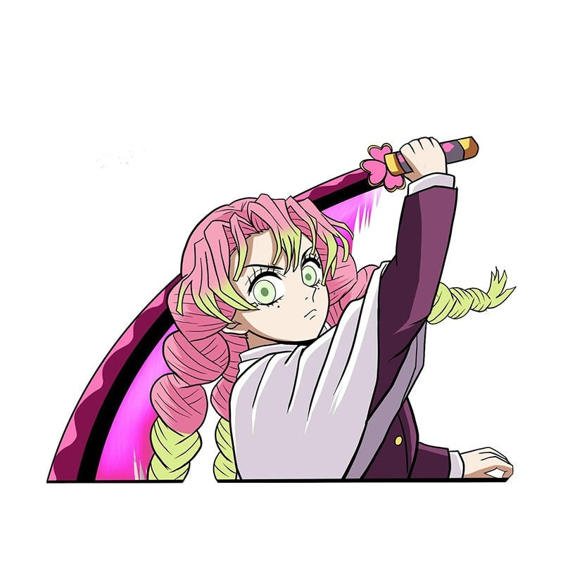 Demon Slayer 'Mitsuri Kanjori | Wielding Whip Nichirin' Vinyl Car Sticker