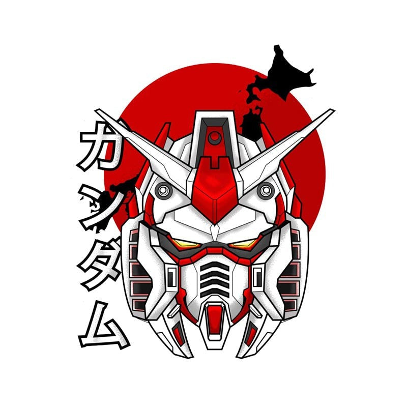 Mobile Suit 'Gundam RX 78-5 Ver.SS | Head' Vinyl Car Sticker