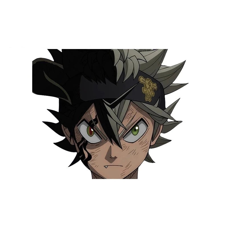 Black Clover 'Asta | Fierce' Vinyl Car Peeker Sticker