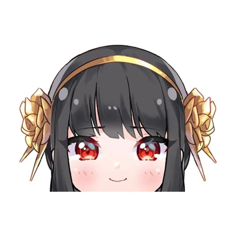 Spy x Family 'Young Yor Forger | Blushed' Vinyl Car Peeker Sticker