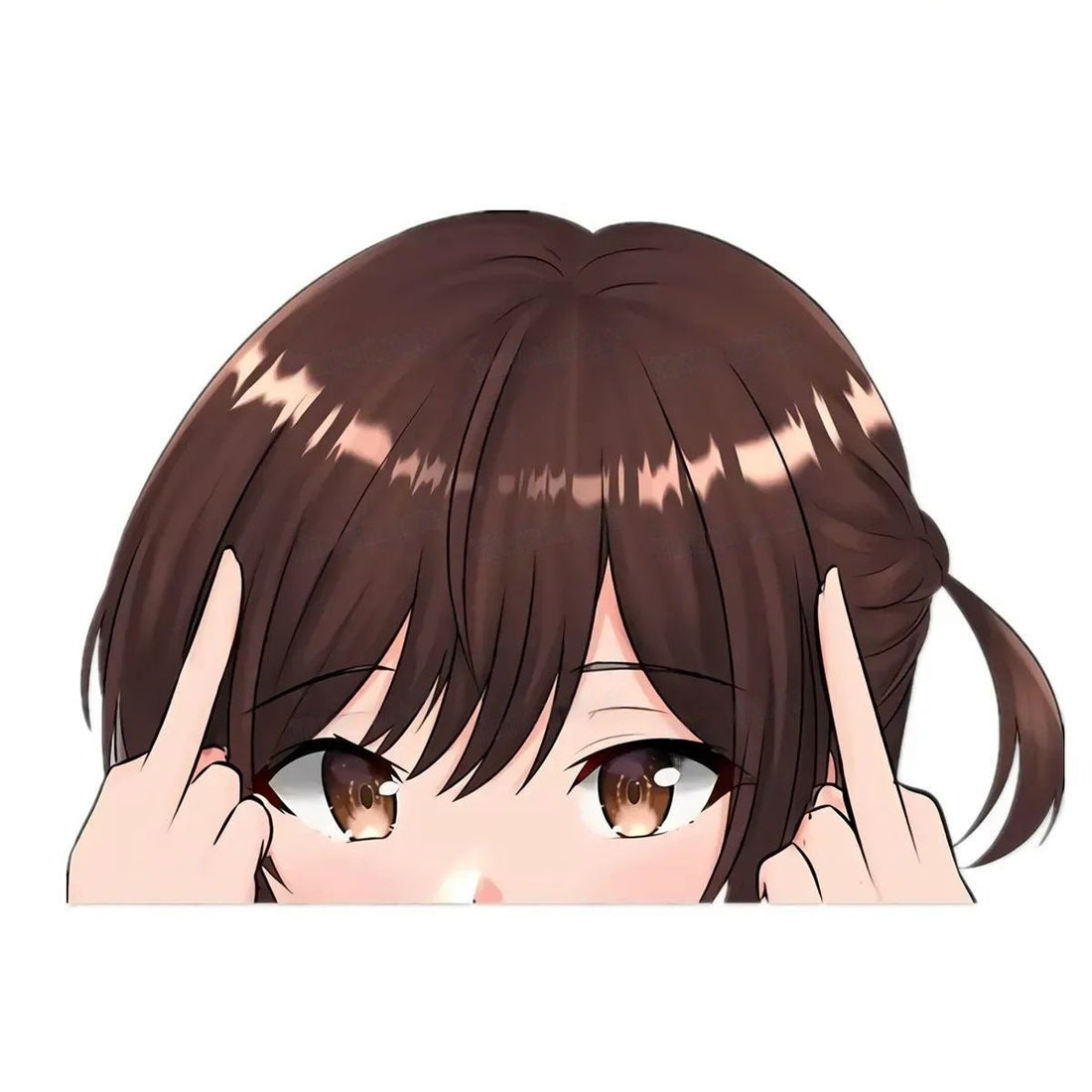 Rent-A-Girlfriend 'Chizuru Mizuhara | F U' Vinyl Car Peeker Sticker