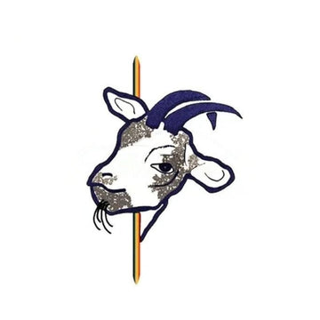 Cute 'Peeking Goat' Vinyl Car Peeker Sticker