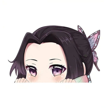 Demon Slayer 'Shinobu | Blushed' Vinyl Car Peeker Sticker