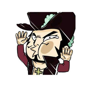 One Piece 'Dracule Mihawk | Pressed Face' Vinyl Car Sticker