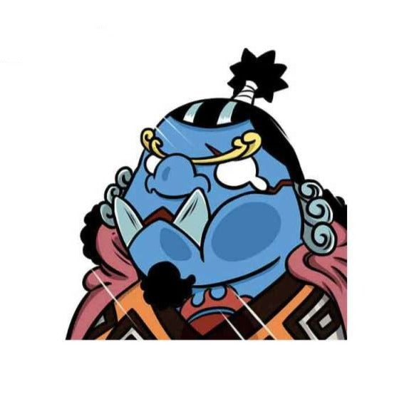 One Piece 'Jinbe | Pressed Face' Vinyl Car Sticker