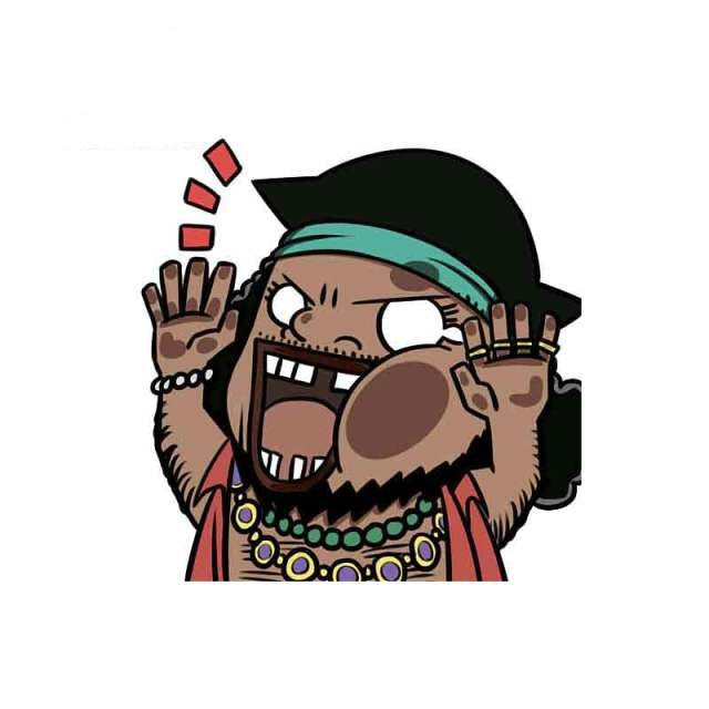 One Piece 'Kuzan | Pressed Face' Vinyl Car Sticker