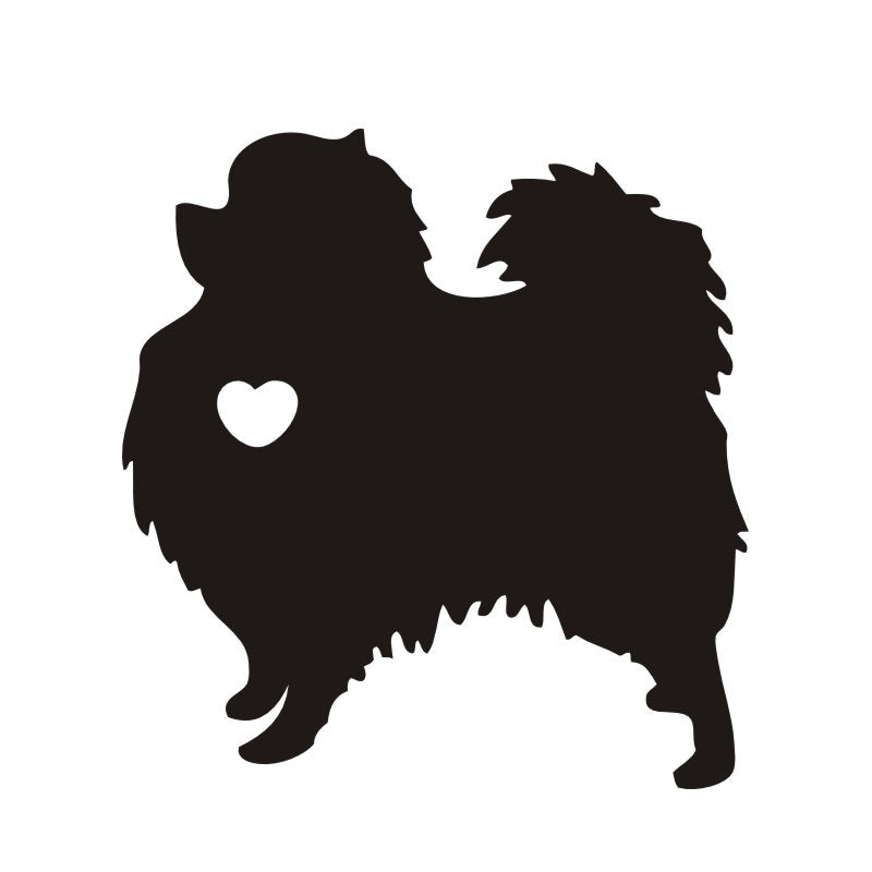 'I Love My Pomeranian Dog' Vinyl Car Sticker
