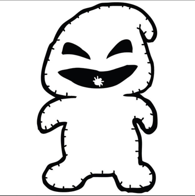 Nightmare Before Christmas 'Oogie Boogie' Vinyl Car Sticker