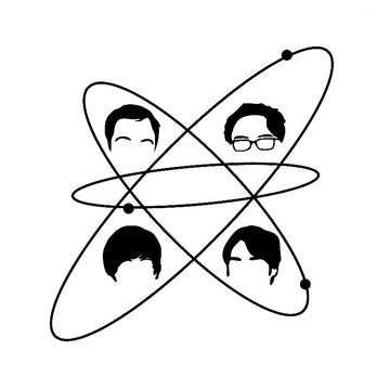 The Big Bang Theory 'Atom Symbol | Four Boys' Vinyl Car Sticker