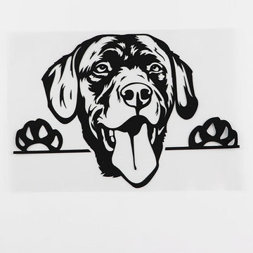Labrador Retriever Vinyl Car Peeker Sticker
