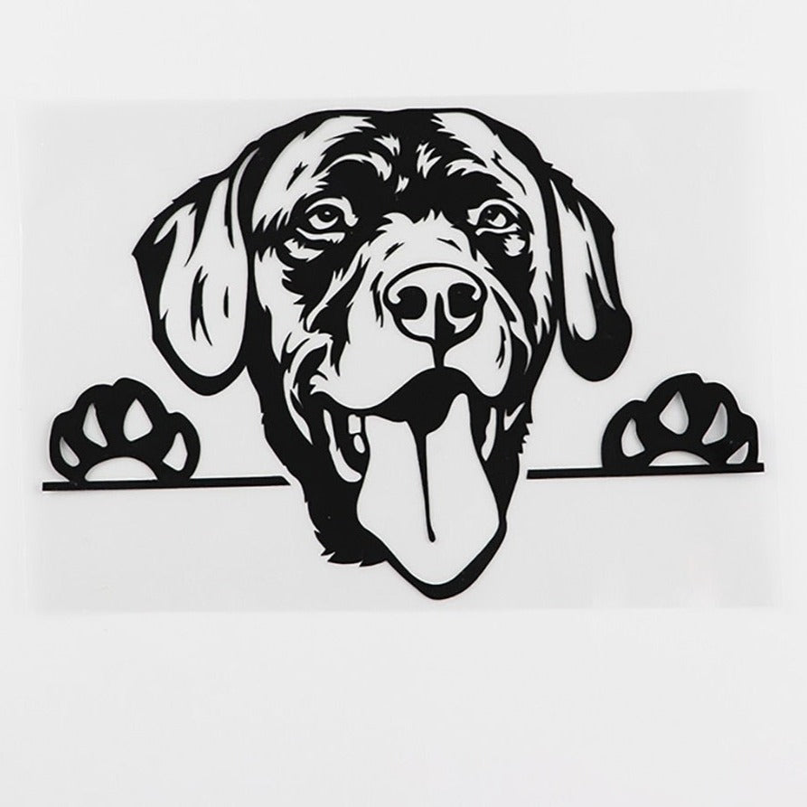 Labrador Retriever Vinyl Car Peeker Sticker