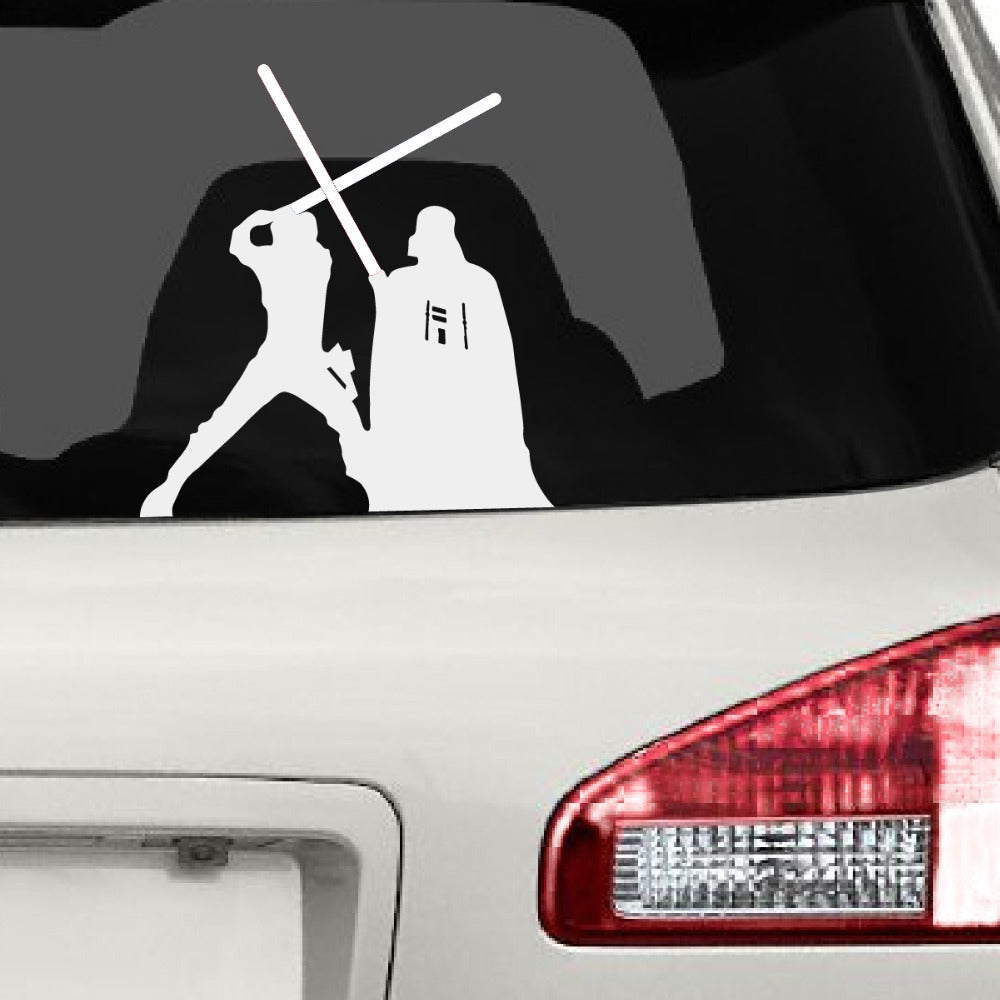 Star Wars 'Darth Vader Vs. Luke Skywalker | Duel Fight' Vinyl Car Sticker