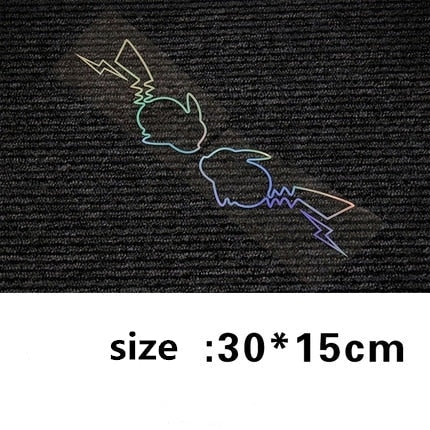 Pokémon 'Pikachu | Rainbow 1.0 | Set of 2' Vinyl Car Sticker