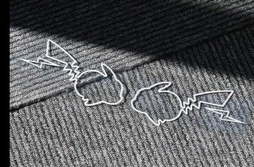 Pokémon 'Pikachu | Silver | Set of 2' Vinyl Car Sticker